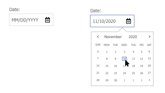 date picker